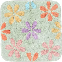 DUSCHVORLEGER Blumen 50/50 cm, Baumwolle