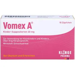 Vomex A Kinder-Suppositorien 40mg 10 ST