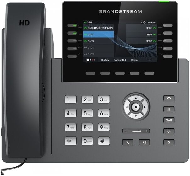 Grandstream Téléphone Granstream GRP2615 IP Téléphone IP multifonctions sécurisé avec wifi