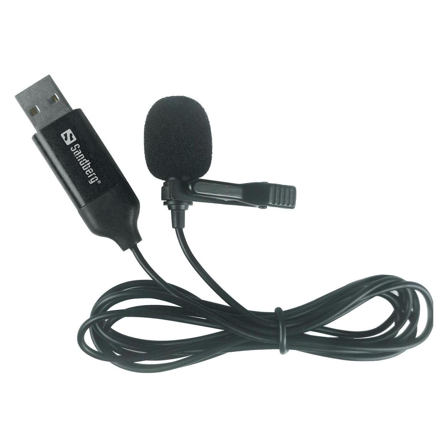 Sandberg Streamer USB Clip Microphone (126-40)
