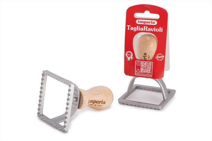 Imperia Tagliaravioli Quadro 68x68 Mm-silver/legno
