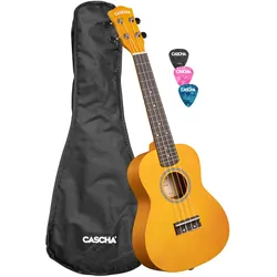 Cascha Konzert Ukulele Linde Gelb