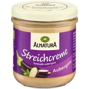 Alnatura Gemüseaufstrich Streichcreme, BIO, glutenfrei & vegan, mit Aubergine, 180 g