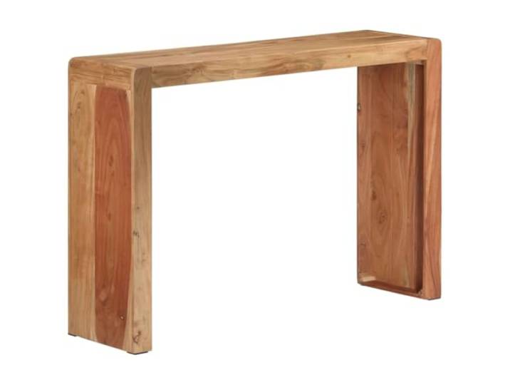 Konsolentisch, 110 x 30 x 76 cm, Massivholz, Akazienholz Dichtes tropisches Hartholz, rustikaler und moderner Bauernhausstil, robuste Oberseite, Wandbefestigung im Lieferumfang
