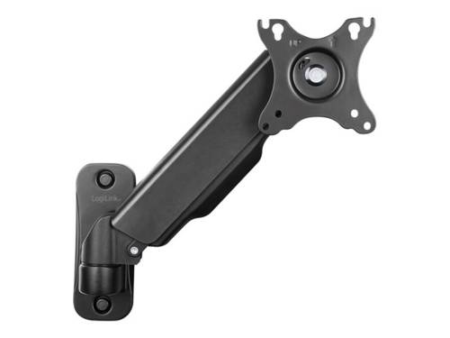 LogiLink - Befestigungskit - Gasfeder - für Flachbildschirm - Kunststoff, Stahl, Aluminium - Schwarz - Bildschirmgröße