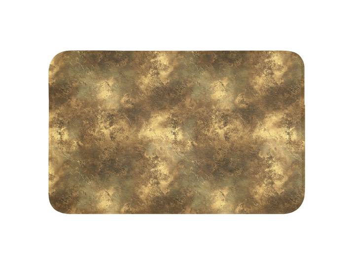 BADEMATTE Antik - Metallic-Look - Gold Badvorleger 80x50 cm