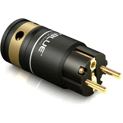 ViaBlue T6S CEE 7/7 Schutzkontakt-Stecker, Audio Stecker, Silber