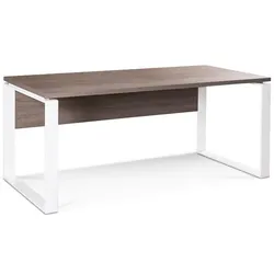 Composad Schreibtisch Disegno Holzoptik Braun, Weiß Eiche