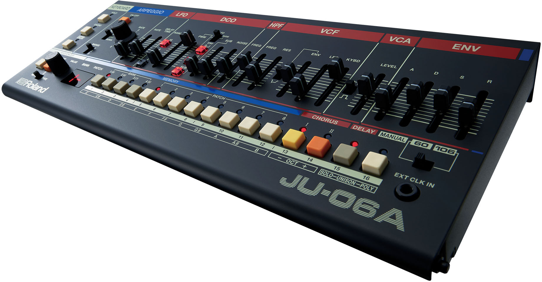 JU-06A BOUTIQUE Sons Icónicos Roland JUNO-60 e JUNO-106