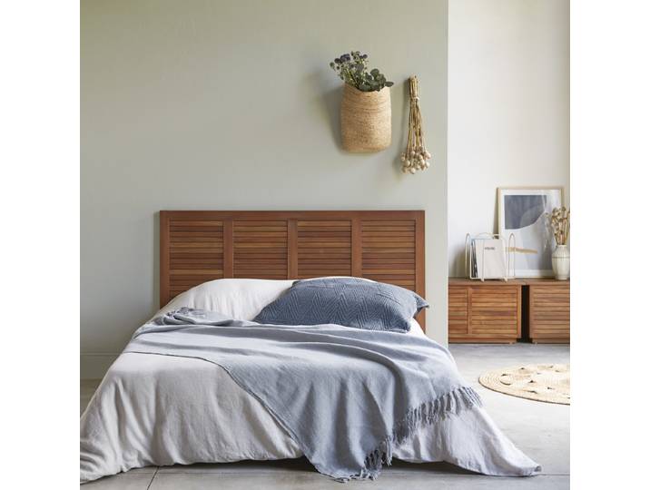 Kopfteil aus massivem Akazienholz 160 cm Loggia - Braun - Acacia