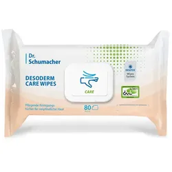 Dr. Schumacher Desoderm Care Wipes 80 Stück Feuchttücher Feuchtpflegetücher mit natürlichem Konservierungsmittel