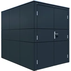Bertilo HPL Fahrradgarage - 6 mm anthrazit HPL Bike: 155 x 229 cm