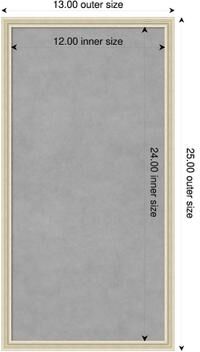 Amanti Art Edith Wood Framed Magnetic Board