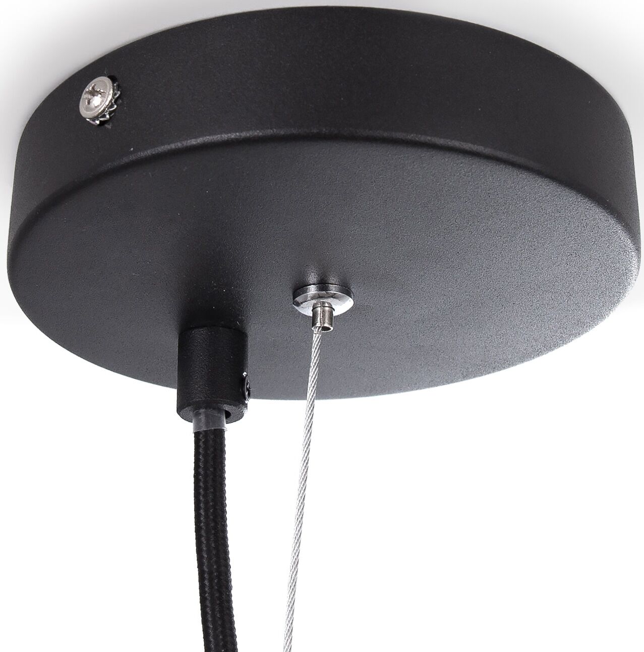 PACO HOME Pendelleuchte "KUTTER", blau (betongrau), 1, Ø 34,5cm, Leuchten, LED, E27, Lampe Für Wohnzimmer Esszimmer Küche, Höhenverstellbar, Pendelleuchte
