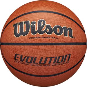 WILSON Basketball EVOLUTION, indoor, Größe 7, orange, 610 Gramm, Spielball