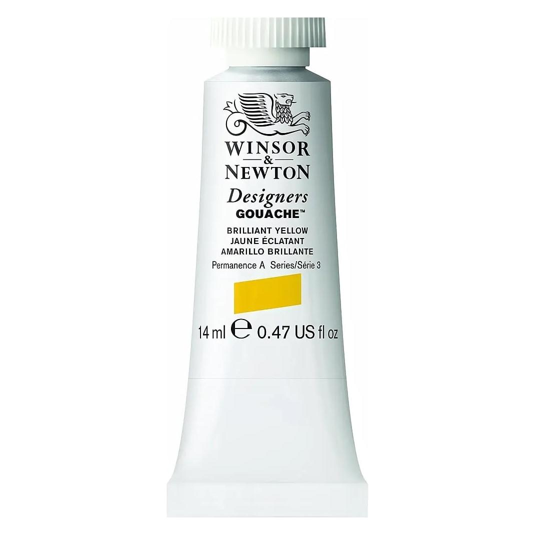 Winsor & Newton Designers Gouache 14ml Brilliant Yellow 055 (14 ml) (0605055)