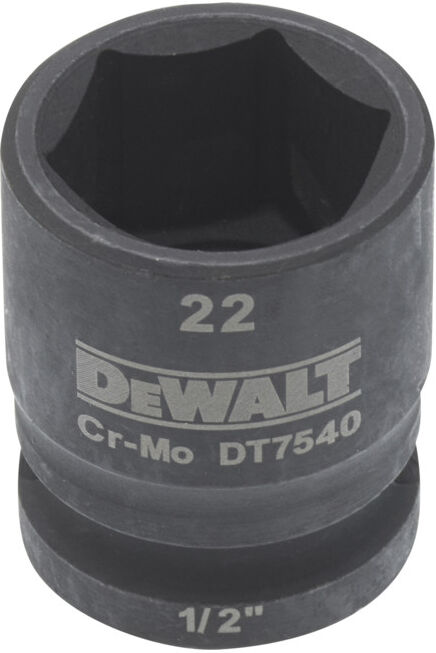 Clé à douille DEWALT courte 22mm 1/2 résistante aux chocs (DT7540-QZ)
