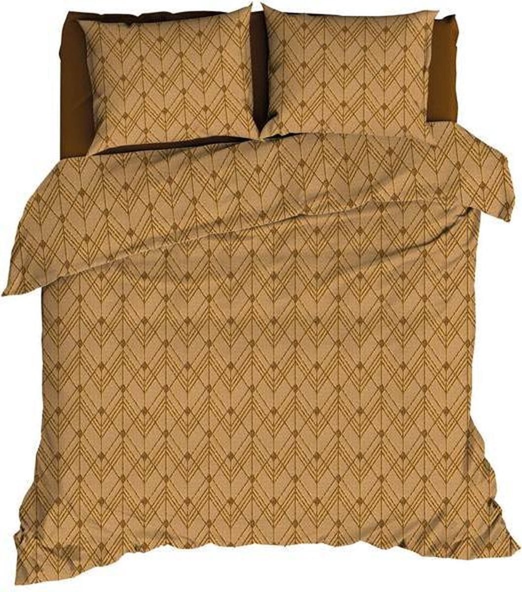 Satin d'Or Vitra Dekbedovertrek Lits-jumeaux 240 x 220 cm Oker