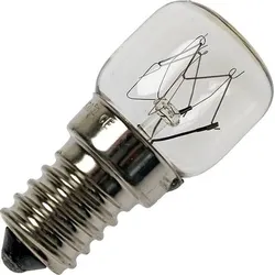 Glühlampe | Kleine Fassung E14 | Röhrenlampe | Backofenlampe | Klar | 25mm | 25W