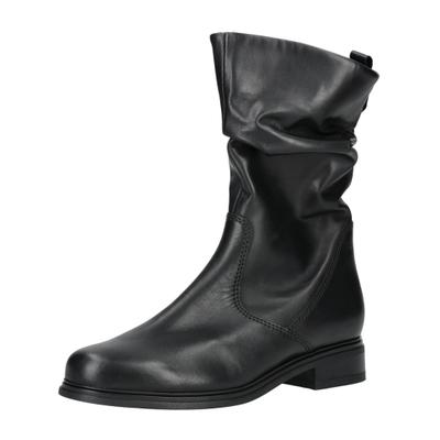 Stiefel GABOR COMFORT "Gabor Comfort Stiefel Leder", Damen, Gr. 40, schwarz, Leder, Schuhe Stiefel