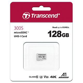 128GB Transcend microSDXC Card USD300S Retail