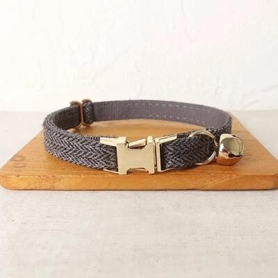Uplift Essentials Personalized Premium Suit Fiber Cat And Dog Collar With Bow Tie black s