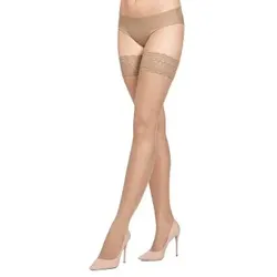 Philippe Matignon Strumpfhosen Hold Ups ORO 15 Braun Polyamid Small Damen