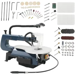 vidaXL, Dekupiersäge + Bandsäge, 108-tlg. Dekupiersägen-Set 125 W 252 mm (Dekupiersäge)