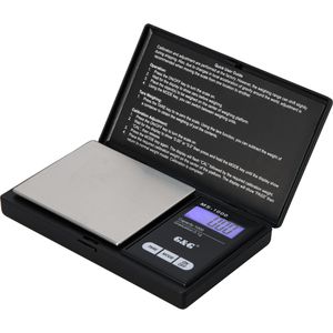 G&G Taschenwaage MS-1000, Teilung 0,1 g, klappbar, Einheiten g / oz / ozt / dwt / ct / gn, bis 1000 g