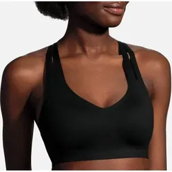 BROOKS Damen BH Da Dare Strappy Run Bra, Größe 32A/B in Schwarz Schwarz