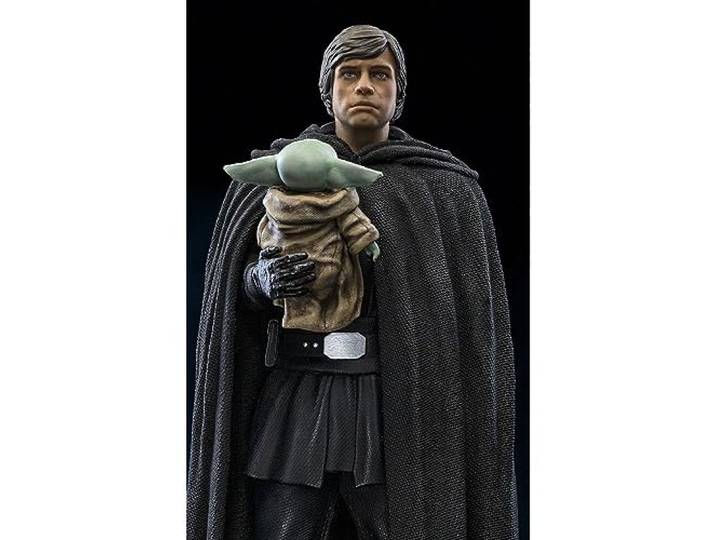 Iron Studios - STAR WARS - Luke Skywalker et Grogu - Beeldje Kunstschaal 1/10 21cm