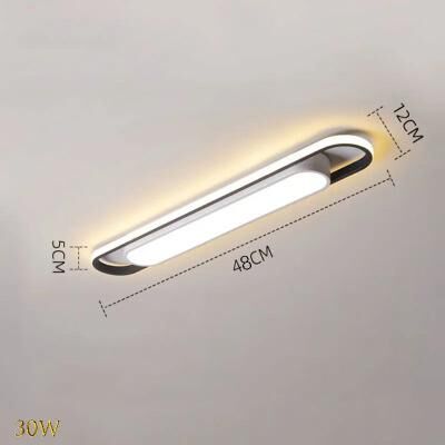 Inspired Living Modern Motion Sensor Ceiling Light Slim LED Ceiling Light For Hallway Bedroom And Closet 48cm Andno Induction neutral Light 110v