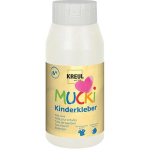 Kreul Alleskleber Mucki, Kinderkleber, 750ml, ohne Lösungsmittel, transparent