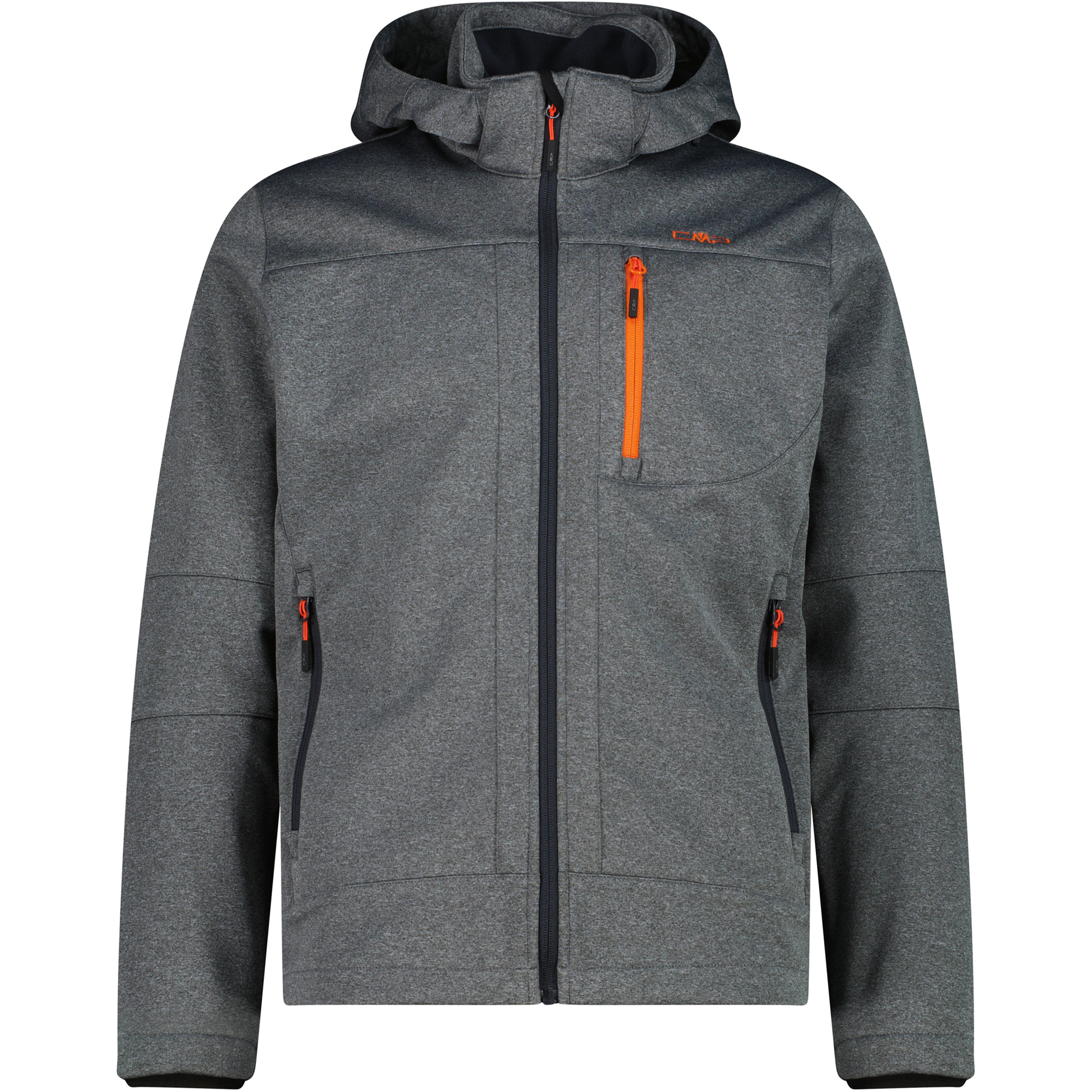 CMP Zip Herren Softshelljacke grau Größe M Trekking Wasserabweisend