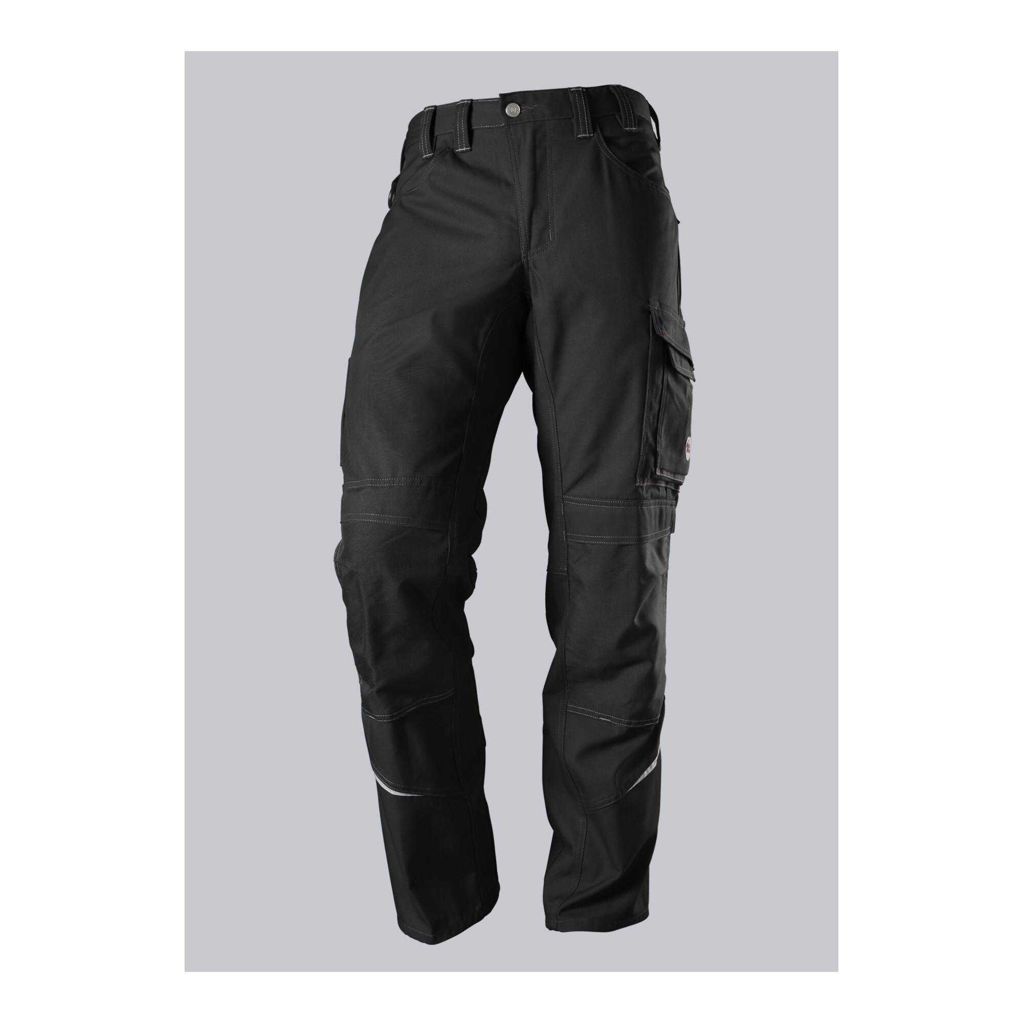 BP® Komfort-Arbeitshose mit Reflex und Kniepolstertaschen, schwarz, Gr. 52, Länge n (1803-720-32-52-n)