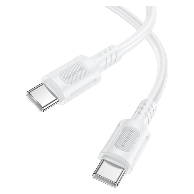 Borofone Kabel BX111 Feliz - Typ C auf Typ C - 60W 3A 1 Meter Weiss (1 m, 60 W) (62647492)