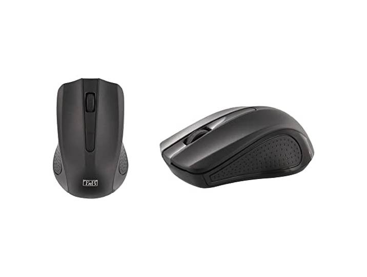 T'nB - Shark RF 10 Optische Muis Draadloze 2.4 GHz Ultra-Mini Ontvanger Zwart
