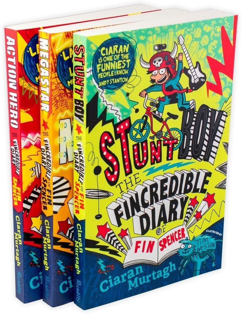 The Fincredible Diary of Fin Spencer 3 Books Collection By Ciaran Murtagh - Ages 9-11 - Paperback Piccadilly Press