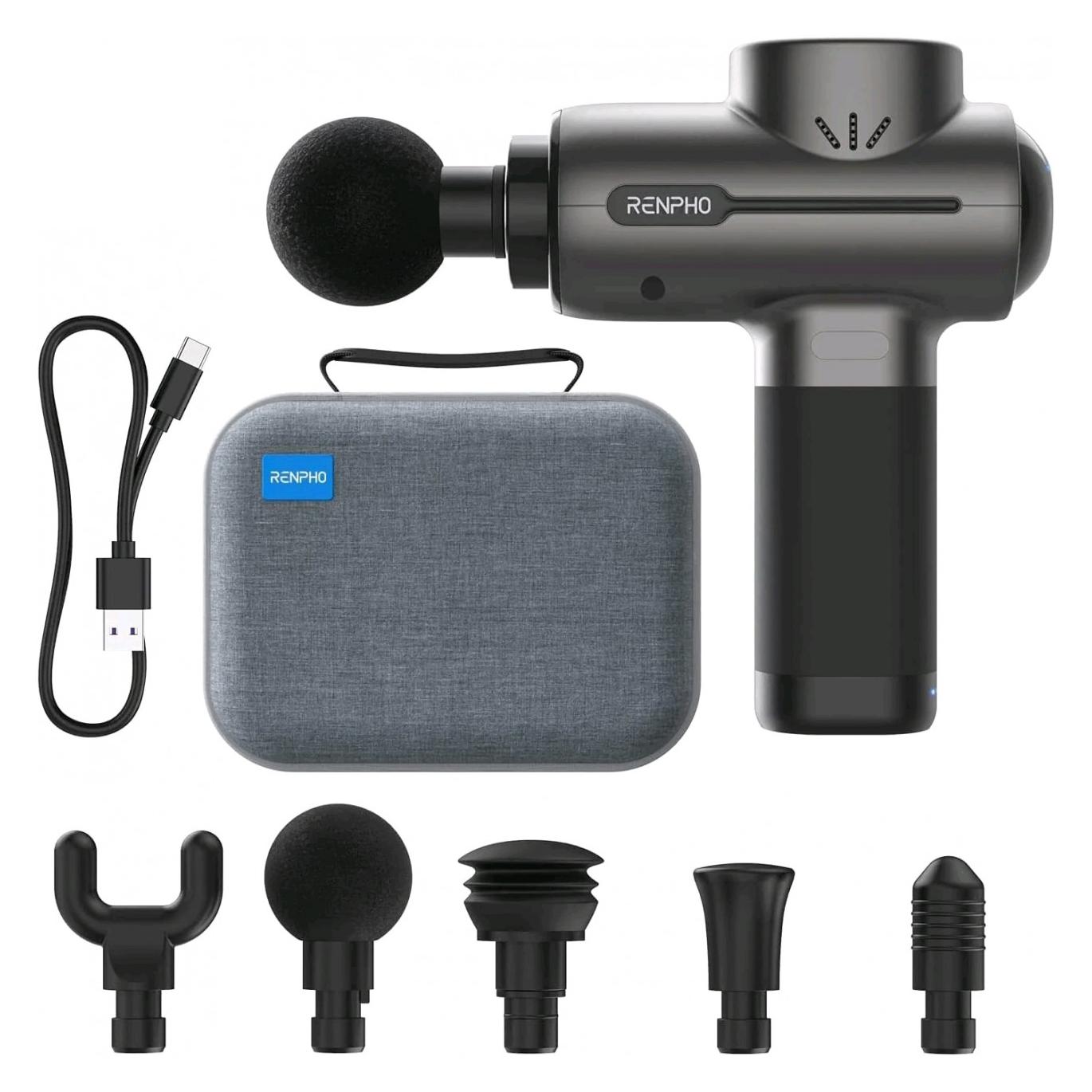 Renpho R3 Active Massage Gun (5 Stufen, 360 min) (PEU-RP-GM171-BK)