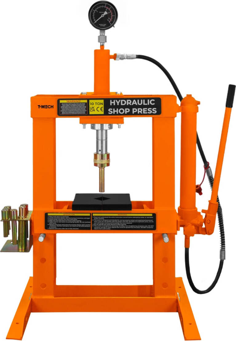 Hydraulische Werkstattpresse mit Manometer - 10 Tonne