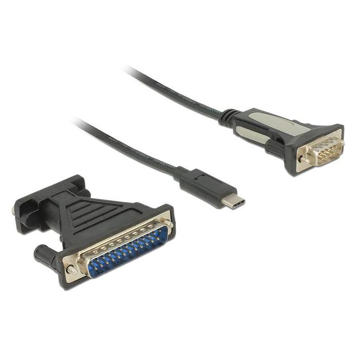 Delock Adapter USB TypeC zu Seriell (1.80 m, Industriekabel) (62904)
