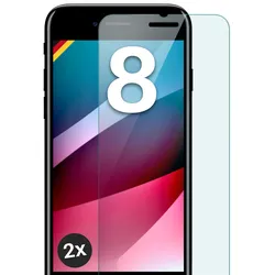 moex Klares Panzerglas für iPhone 8 – passgenaue 9H Schutzfolie für zuverlässigen Displayschutz – ShockProtect Klar