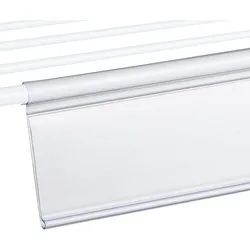 Scannerschiene DRA, für Drahtbügel, 39 x 1250 mm, transparent, PVC