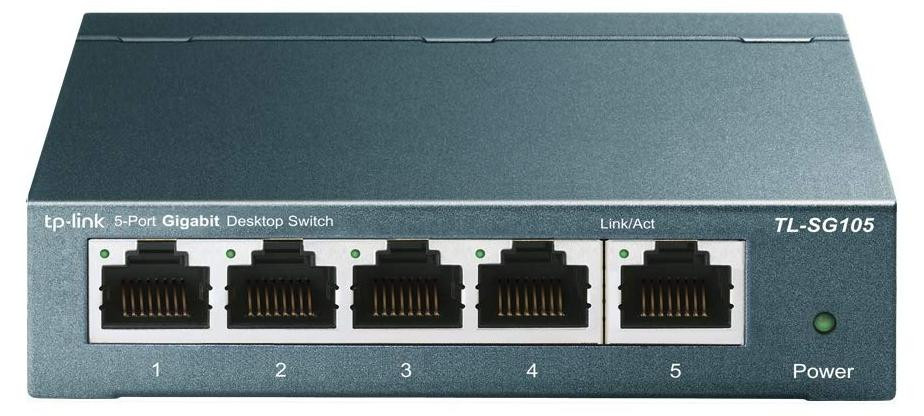 TP-Link TL-SG105 Gigabit Ethernet Switch, L2, Onbeheerd, Wandmontabel