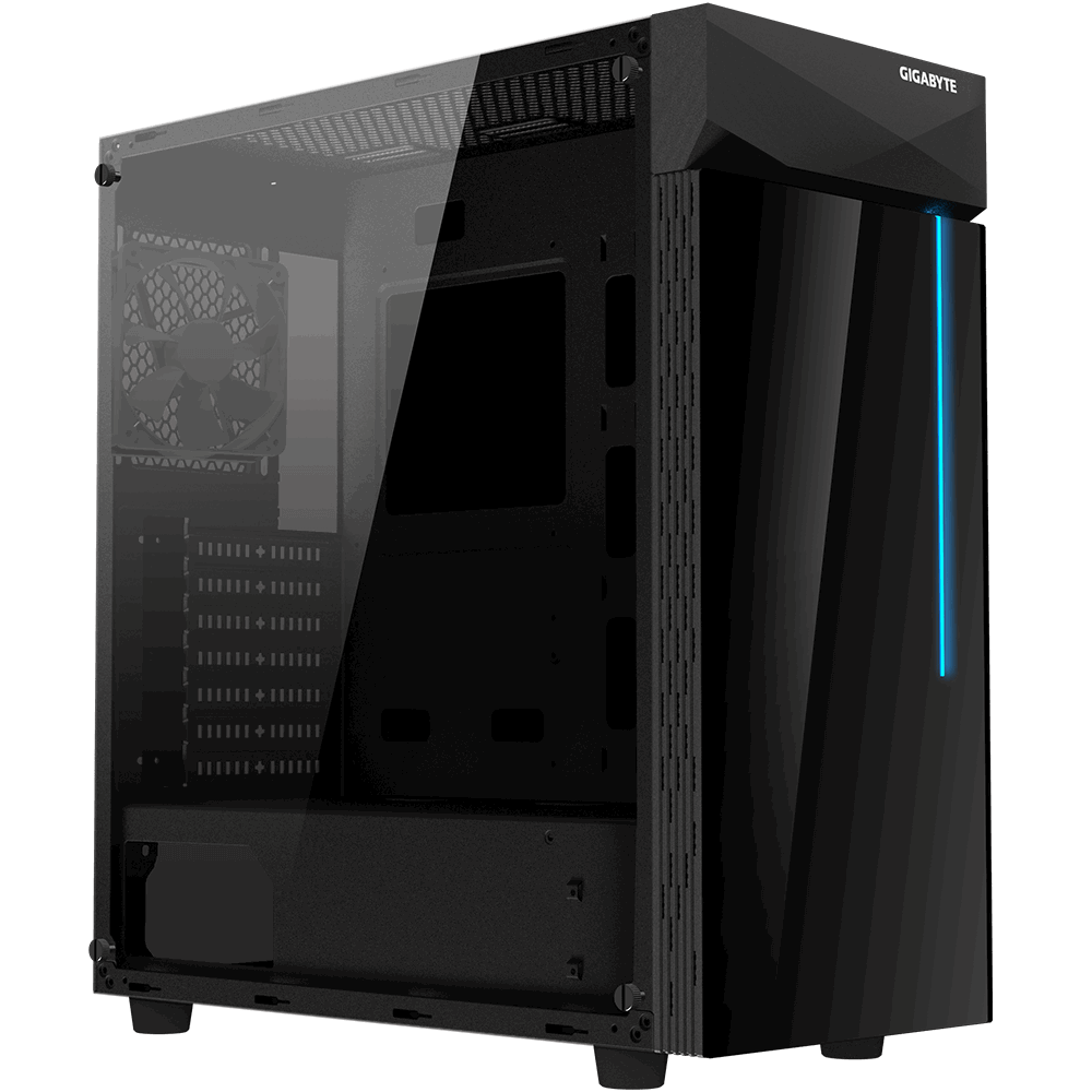 Gigabyte GB-C200G Midi Tower Gaming Gehäuse mit Sichtfenster