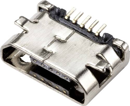 TRU COMPONENTS Einbaubuchse Micro-USB 2.0 Typ-B Buchse, Einbau horizontal Micro-USB 2.0 Typ-B TC-9201376 Inhalt