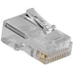 ACT RJ48 (10P/10C) modulaire connector for flat cable. Unit: Bag 25 pcs, Server Zubehör, Transparent