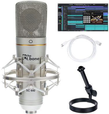 the t.bone SC 440 USB Podcast Bundle 2 Schwarz