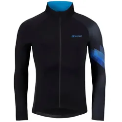 Force Ridge Herrentrikot langärmlig schwarz/blau Gr. S