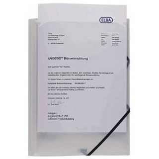 OXFORD Eckspanner Polyvision DIN A4 transparent